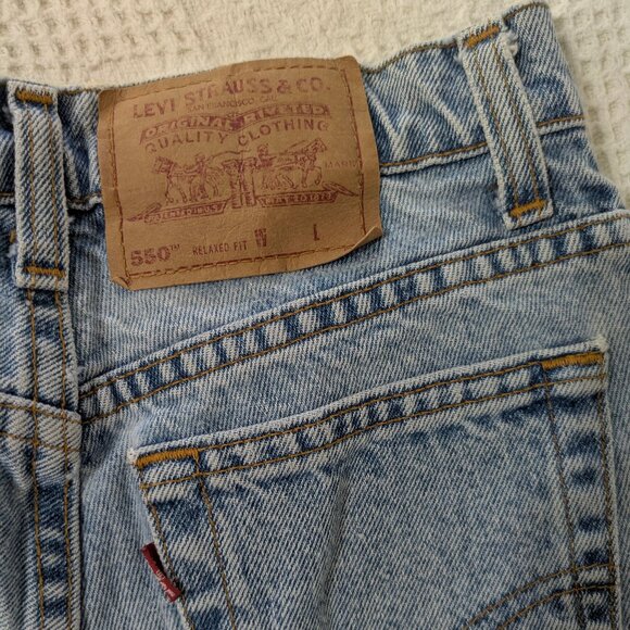 Vintage (90s) Levis 550 Relaxed Fit Women's Shorts Size 5 - Picture 1 of 3